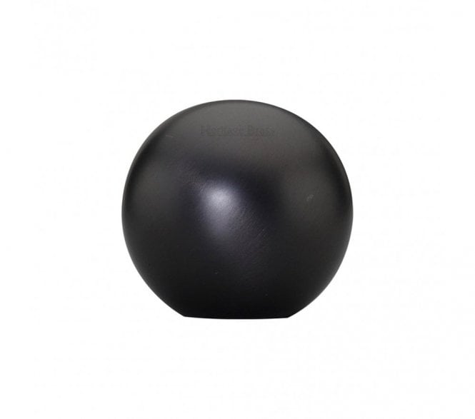 Heritage Brass Cabinet Knob Globe Design - Matt Bronze