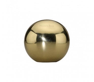 Heritage Brass Cabinet Knob Globe Design - Polished Brass
