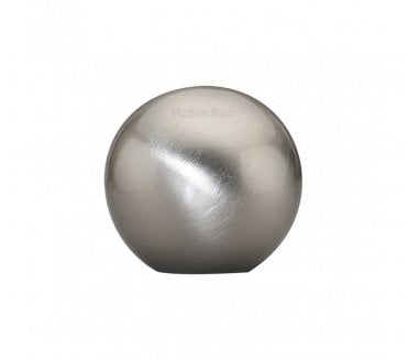 Heritage Brass Cabinet Knob Globe Design - Satin Nickel