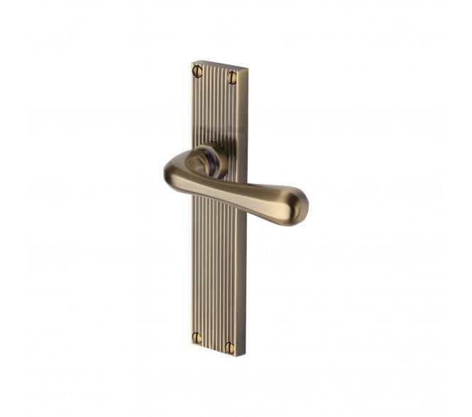 Heritage Brass Charlbury On Reeded Backplate - Antique Brass