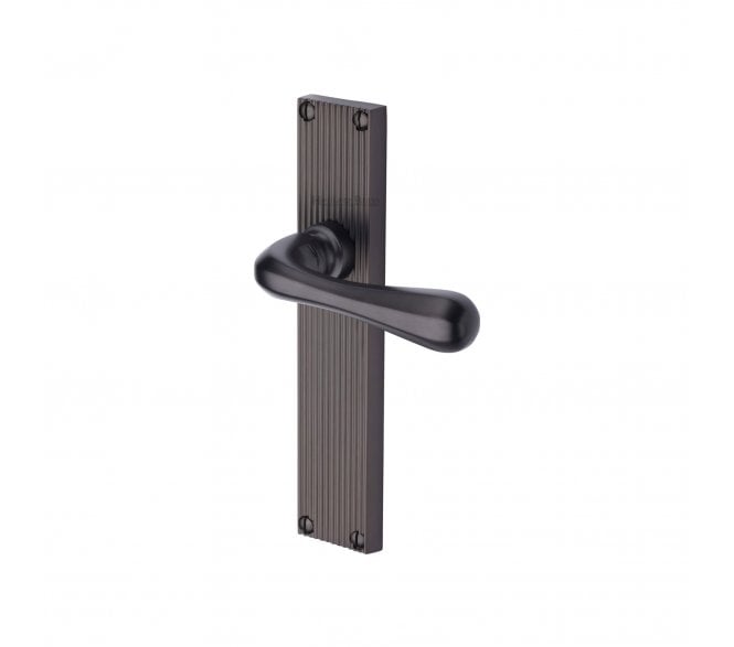 Heritage Brass Charlbury On Reeded Backplate - Matt Bronze