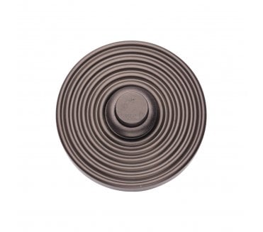 Heritage Brass Circular Reeded Bell Push - Matt Bronze