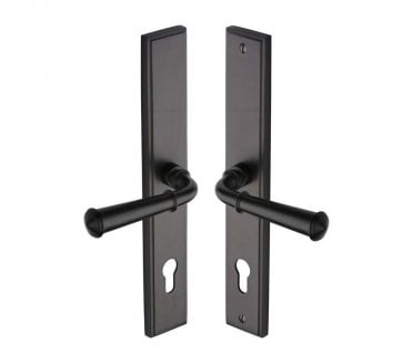 Heritage Brass Colonial Multipoint Lock Handles, 92mm Centres - Matt Bronze
