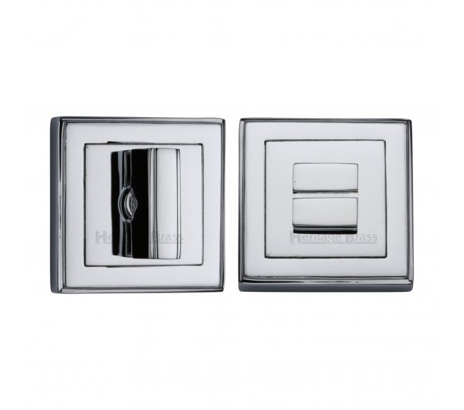 Heritage Brass DEC7030 Square Bath Turn & Release 54mm - Polished Chrome