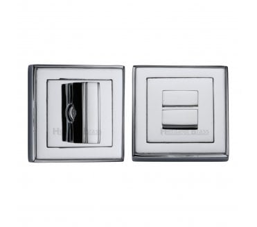 Heritage Brass DEC7030 Square Bath Turn & Release 54mm - Polished Chrome