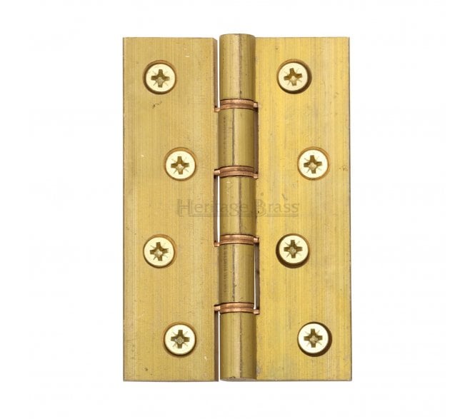 Heritage Brass DPBW Butt Hinges 102x67mm - Natural Brass (Pair)