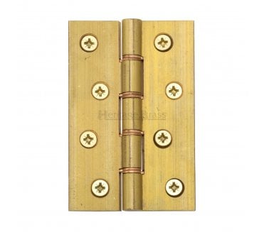 Heritage Brass DPBW Butt Hinges 102x67mm - Natural Brass (Pair)