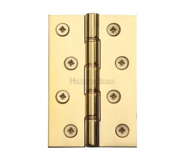 Heritage Brass DPBW Butt Hinges 102x67mm - Polished Brass (Pair)