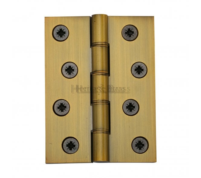 Heritage Brass DPBW Butt Hinges 102x76mm - Antique Brass (Pair)