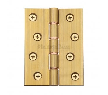 Heritage Brass DPBW Butt Hinges 102x76mm - Natural Brass (Pair)