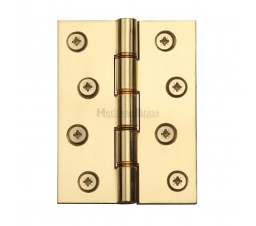 Heritage Brass DPBW Butt Hinges 102x76mm - Polished Brass (Pair)