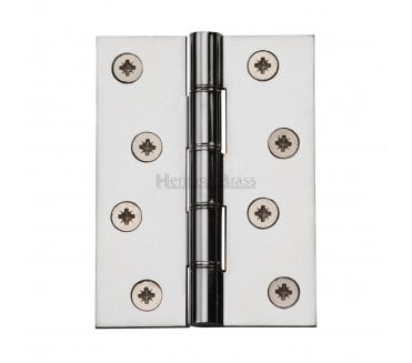 Heritage Brass DPBW Butt Hinges 102x76mm - Polished Chrome (Pair)