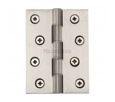 Heritage Brass DPBW Butt Hinges 102x76mm - Satin Nickel (Pair)