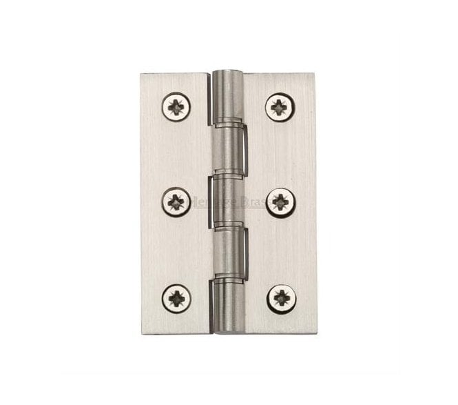 Heritage Brass DPBW Butt Hinges 76x51mm - Satin Nickel (Pair)