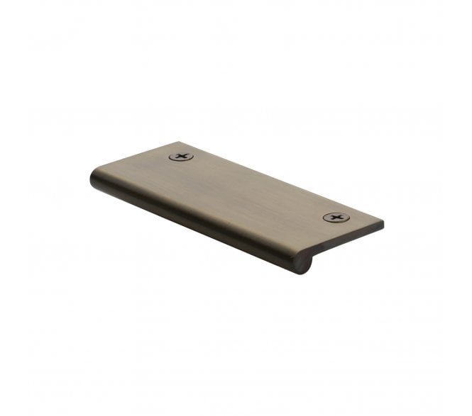 Heritage Brass EP Edge Pull Cabinet Handle 100mm - Antique Brass