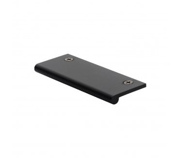 Heritage Brass EP Edge Pull Cabinet Handle 100mm - Matt Black
