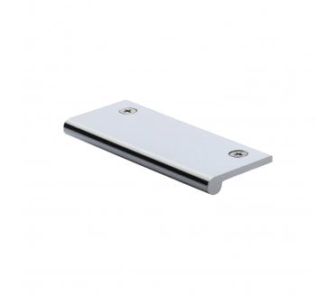 Heritage Brass EP Edge Pull Cabinet Handle 100mm - Polished Chrome