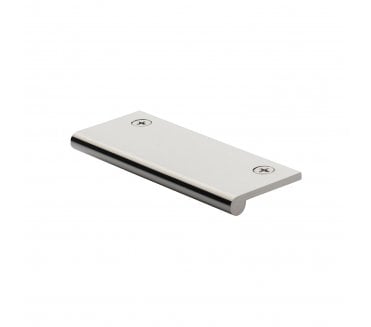 Heritage Brass EP Edge Pull Cabinet Handle 100mm - Polished Nickel