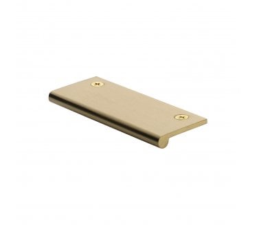 Heritage Brass EP Edge Pull Cabinet Handle 100mm - Satin Brass