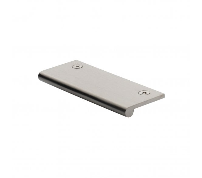 Heritage Brass EP Edge Pull Cabinet Handle 100mm - Satin Nickel