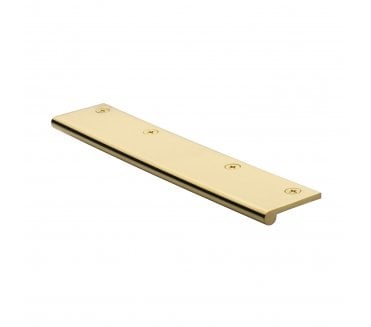 Heritage Brass EP Edge Pull Cabinet Handle 200mm - Polished Brass