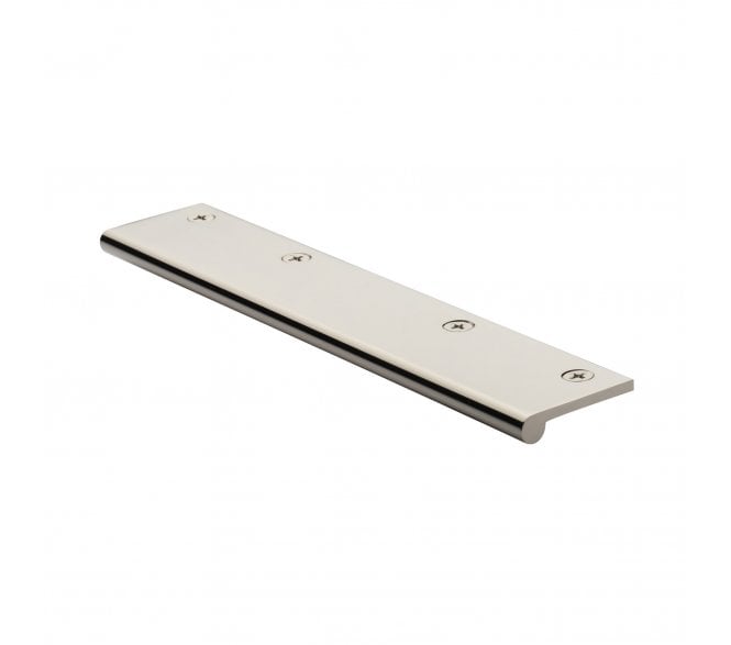 Heritage Brass EP Edge Pull Cabinet Handle 200mm - Polished Nickel