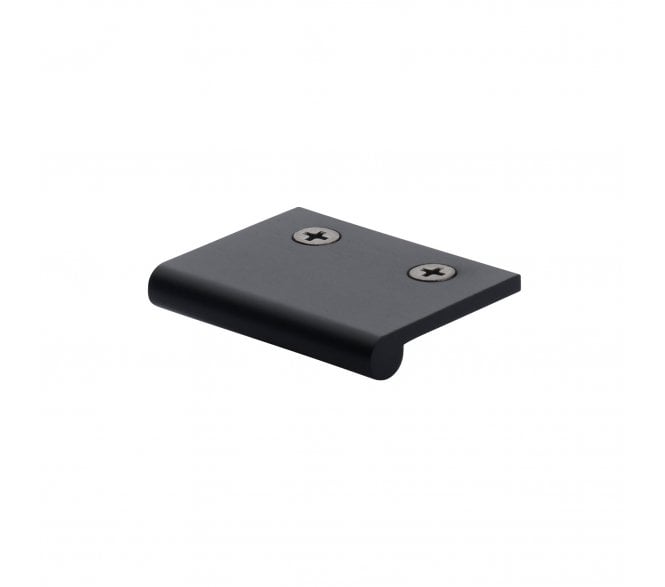 Heritage Brass EP Edge Pull Cabinet Handle 50mm - Matt Black