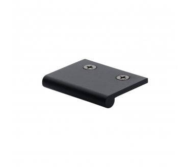 Heritage Brass EP Edge Pull Cabinet Handle 50mm - Matt Black