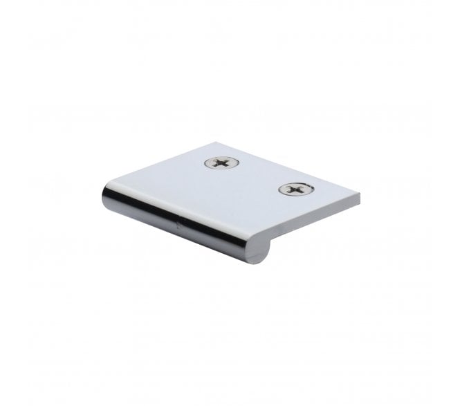 Heritage Brass EP Edge Pull Cabinet Handle 50mm - Polished Chrome