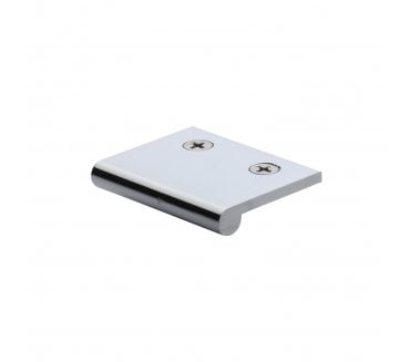 Heritage Brass EP Edge Pull Cabinet Handle 50mm - Polished Chrome