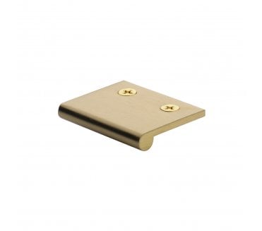 Heritage Brass EP Edge Pull Cabinet Handle 50mm - Satin Brass