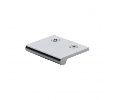 Heritage Brass EP Edge Pull Cabinet Handle 50mm - Satin Chrome