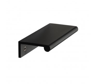 Heritage Brass EPR Edge Pull Cabinet Handle 100mm - Matt Black