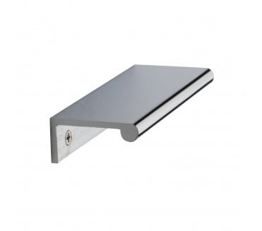 Heritage Brass EPR Edge Pull Cabinet Handle 100mm - Polished Chrome