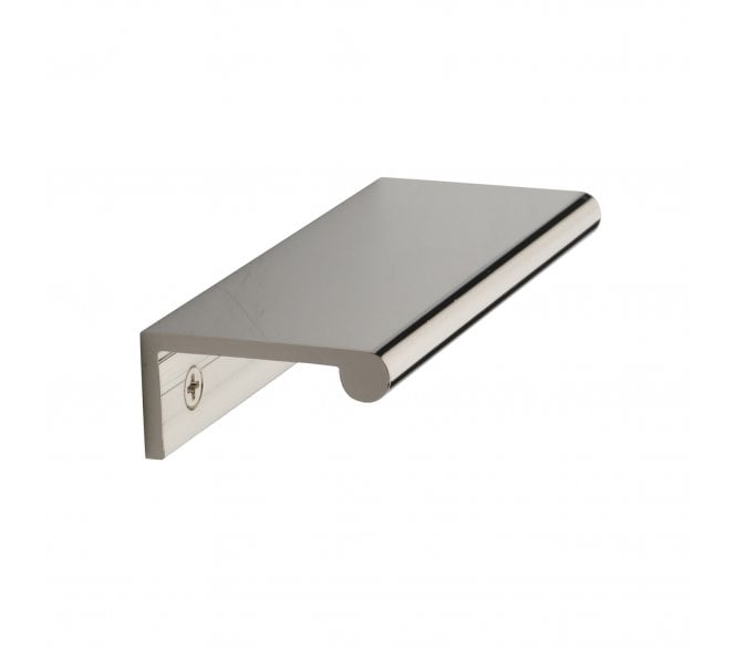 Heritage Brass EPR Edge Pull Cabinet Handle 100mm - Polished Nickel