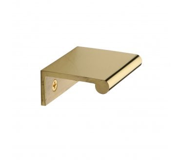 Heritage Brass EPR Edge Pull Cabinet Handle 50mm - Polished Brass