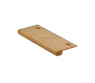 Heritage Brass EPT Edge Pull Cabinet Handles - Unlacquered Brass