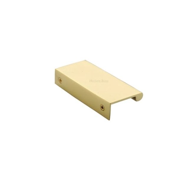 Heritage Brass EPTR Edge Pull Cabinet Handles - Unlacquered Brass