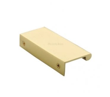 Heritage Brass EPTR Edge Pull Cabinet Handles - Unlacquered Brass