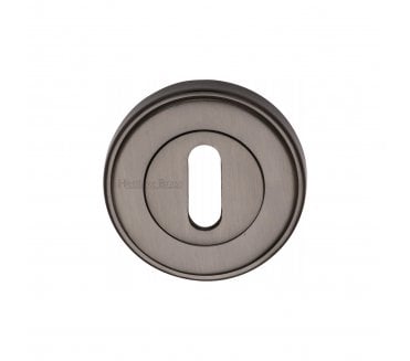 Heritage Brass ERD7000 Stepped Keyhole Escutcheon 53mm - Matt Bronze