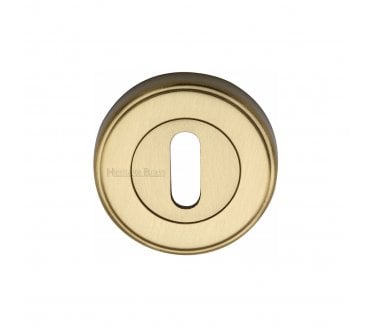 Heritage Brass ERD7000 Stepped Keyhole Escutcheon 53mm - Satin Brass