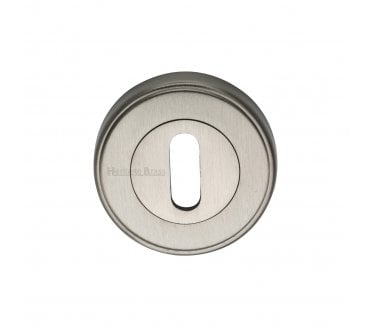 Heritage Brass ERD7000 Stepped Keyhole Escutcheon 53mm - Satin Nickel