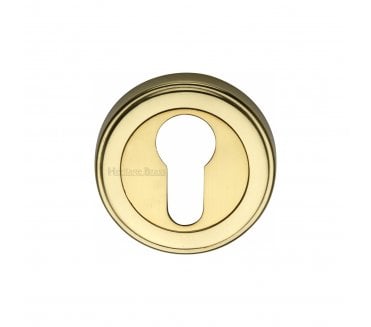 Heritage Brass ERD7020 Euro Profile Escutcheon - Polished Brass