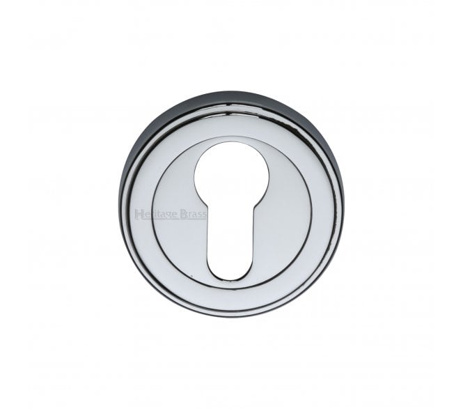 Heritage Brass ERD7020 Euro Profile Escutcheon - Polished Chrome