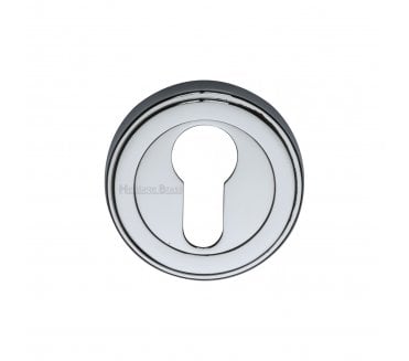 Heritage Brass ERD7020 Euro Profile Escutcheon - Polished Chrome