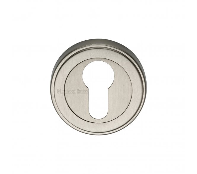Heritage Brass ERD7020 Euro Profile Escutcheon - Satin Nickel