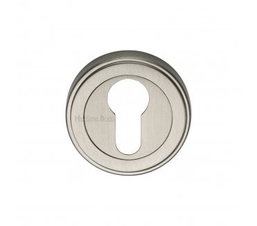 Heritage Brass ERD7020 Euro Profile Escutcheon - Satin Nickel