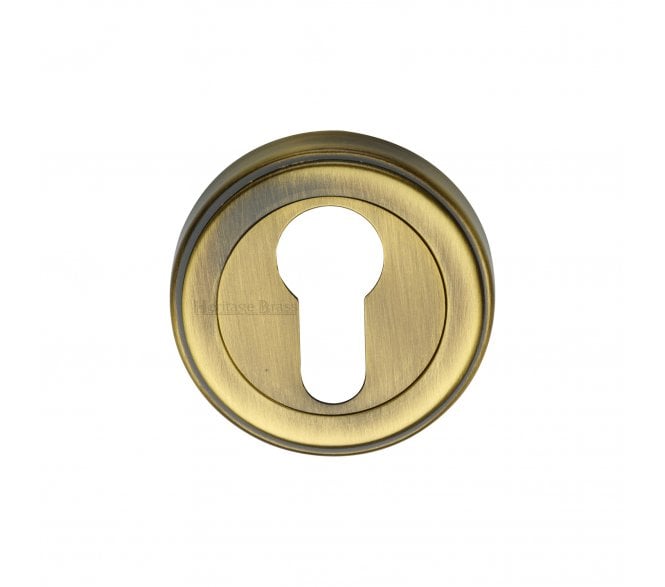 Heritage Brass ERD7020 Stepped Euro Profile Escutcheon 53mm - Antique Brass