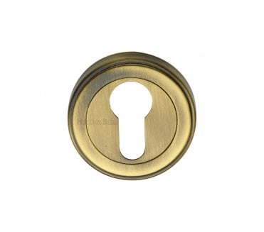 Heritage Brass ERD7020 Stepped Euro Profile Escutcheon 53mm - Antique Brass