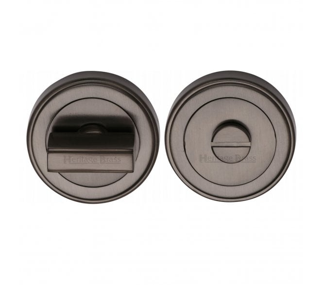 Heritage Brass ERD7030 Bathroom Turn & Release Set 53mm - Matt Bronze